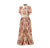 Rosa modernes Vintage-Kleid