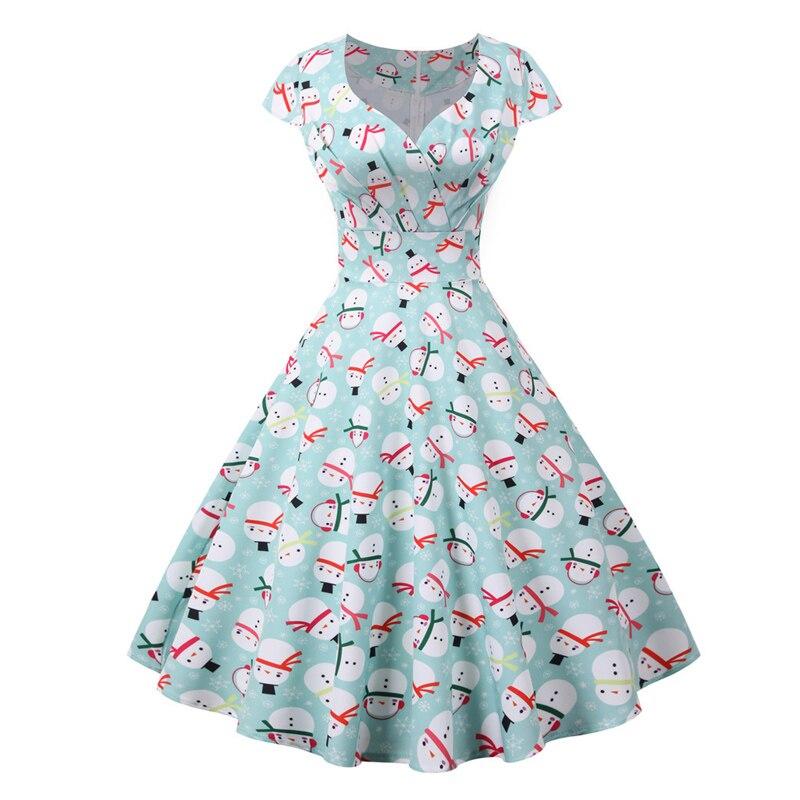 Sky Plus Size Weihnachts-Vintage-Kleid