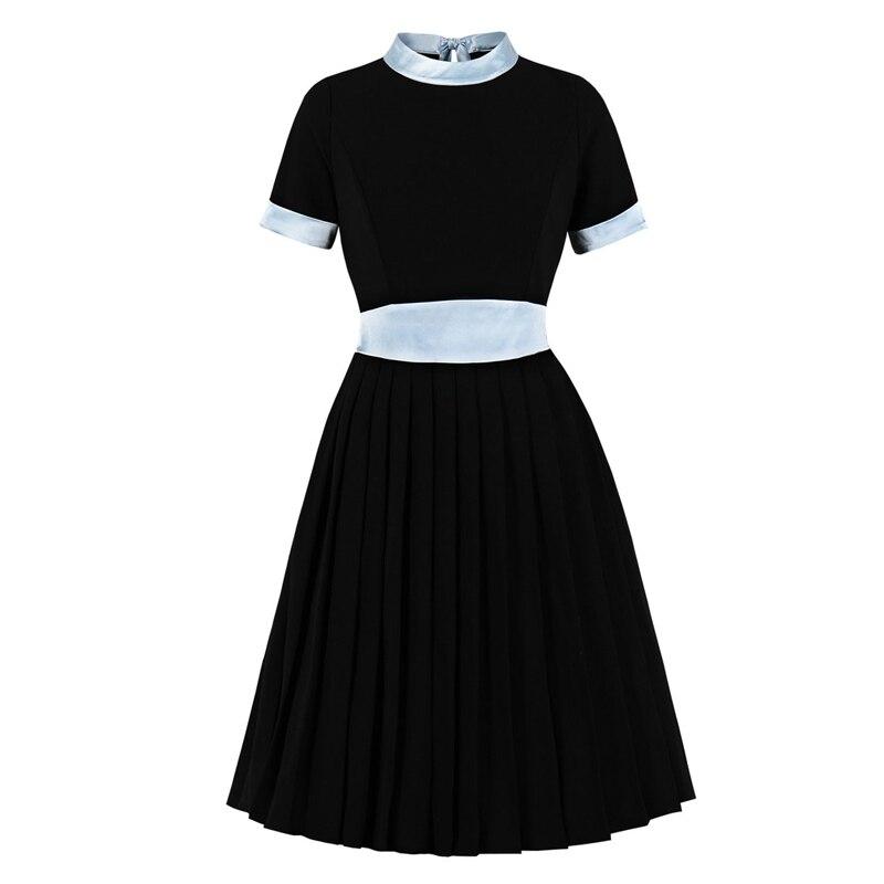 Silbernes schwarzes Vintage-Kleid