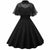Schwarzes Vintage-Kleid mit Schleier
