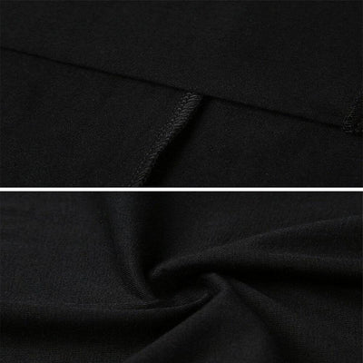 Schwarzes Vintage-Kleid mit weißem Kragen