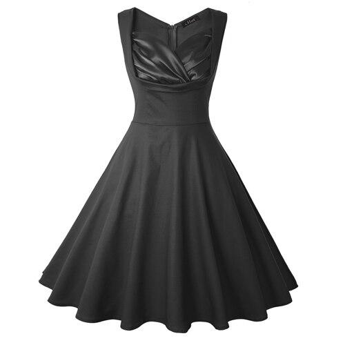 Schwarzes Vintage-Kleid
