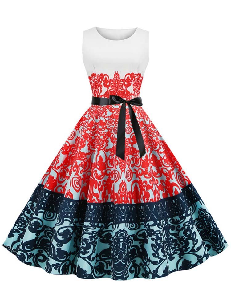 Rotes Vintage-Kleid