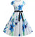 Vintage Kleid Pin Up Weiße Blumen