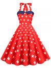 USA Heart Pin Up Vintage Kleid