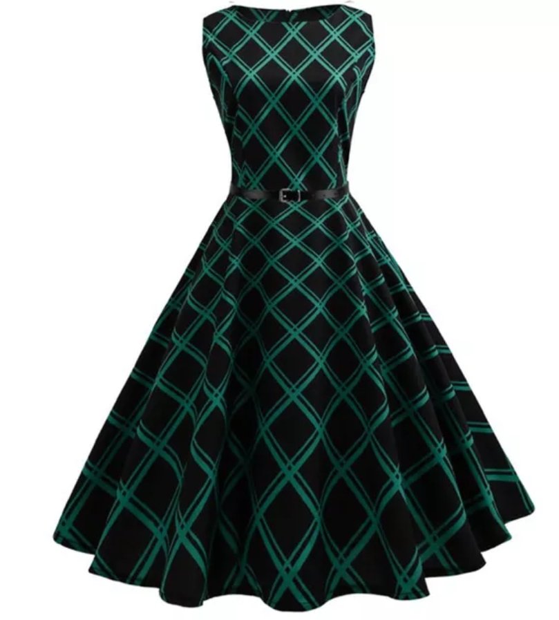 Vintage-Kleid-Pin-Up-Würfel