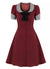 Kariertes Vintage Pin-Up-Kleid