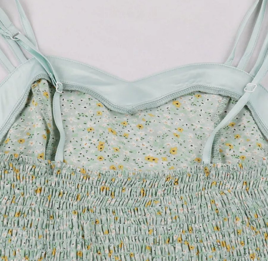 Vintage-Pin-Up-Kleid mit Blumendruck