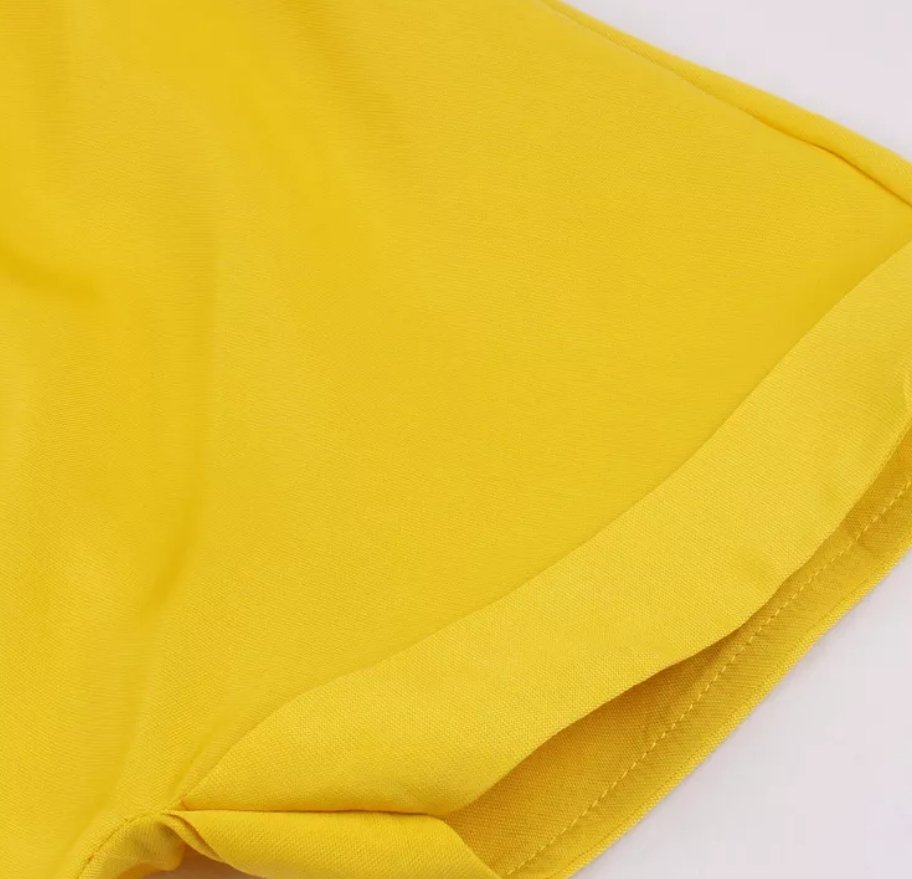 Gelbes Pin-Up-Vintage-Kleid