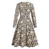 Vintage Leoparden-Pin-Up-Kleid