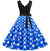 Vintage Kleid Pin Up Weiße Punkte