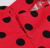Vintage Pin Up Rotes Polka Dot Kleid