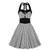 Vintage-Kleid – Schwarzes Gingham-Pin-Up