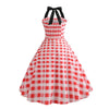 Vintage-Kleid - Roter Gingham-Pin-Up