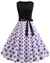 Polka Dot Lila Pin Up Vintage Kleid