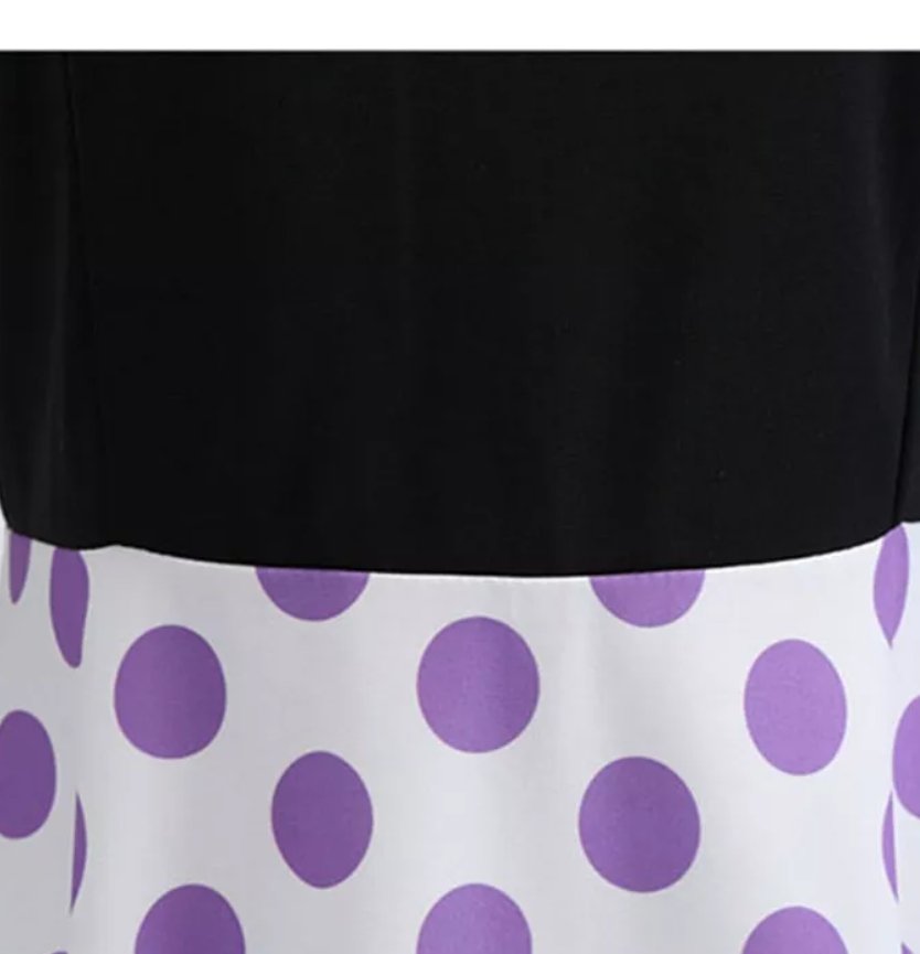 Polka Dot Lila Pin Up Vintage Kleid