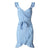 Blaues Strand-Vintage-Kleid