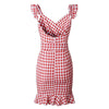 Rotes Strand-Vintage-Kleid