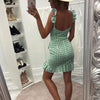 Grünes Strand-Vintage-Kleid