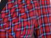 Rot kariertes Vintage-Kleid
