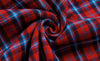 Rot kariertes Vintage-Kleid