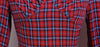 Rot kariertes Vintage-Kleid