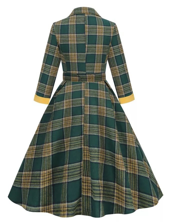 Plissiertes Vintage-Kleid