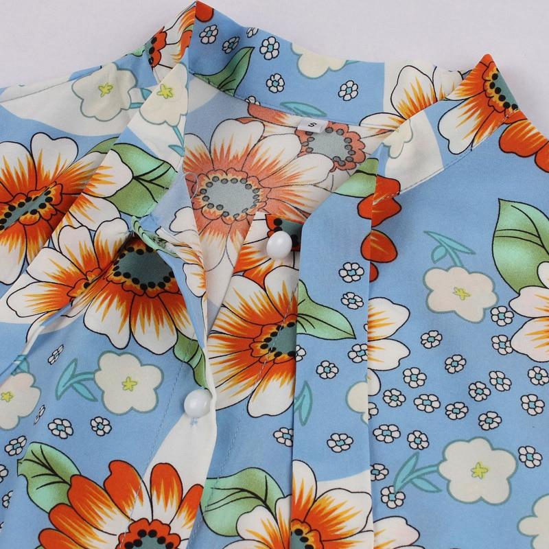 Sky Plissee Vintage Kleid