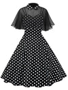 Polka Dot Vintage Kleid mit Schleier