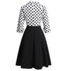 Vintage-Kleid mit schwarzen Punkten