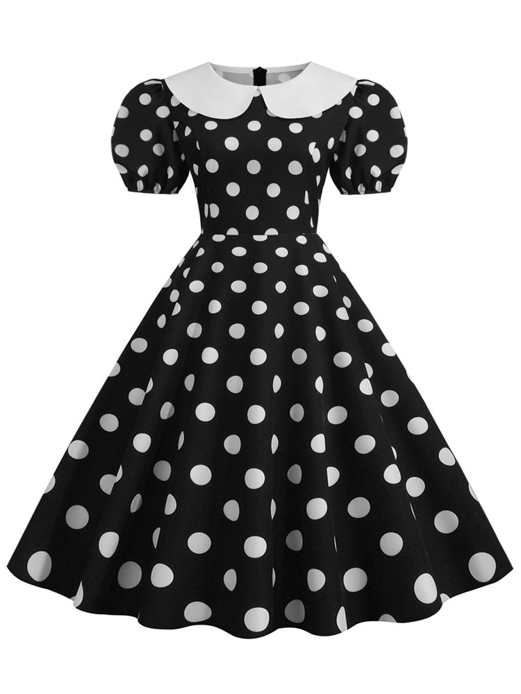 Vintage Polka-Kleid