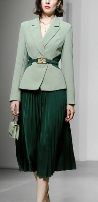 Gepudertes Vintage-Kleid