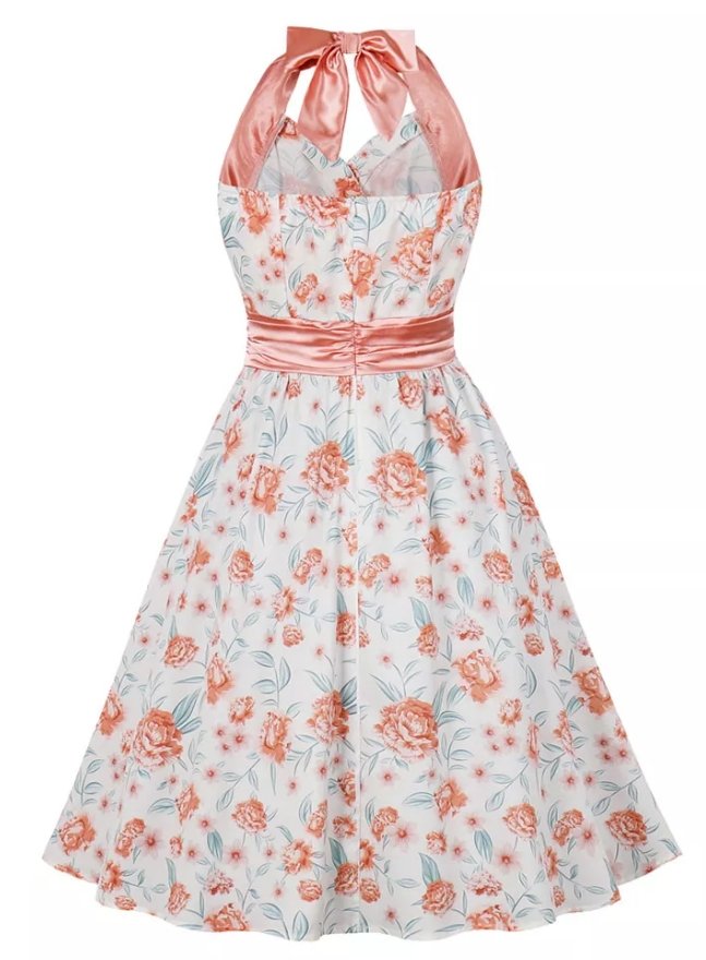 Vintage Rosa Hochzeitskleid