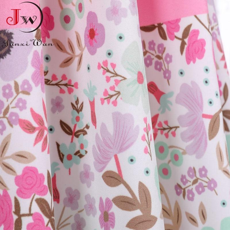 Vintage Prinzessin Rosa Blumen Kleid