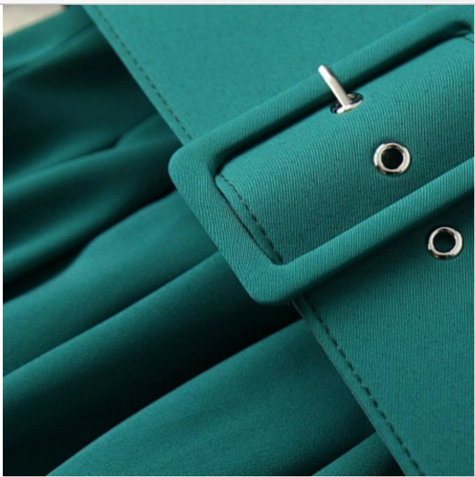 Grünes Qualitäts-Vintage-Kleid