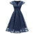 Marineblaues Vintage-Empfangskleid