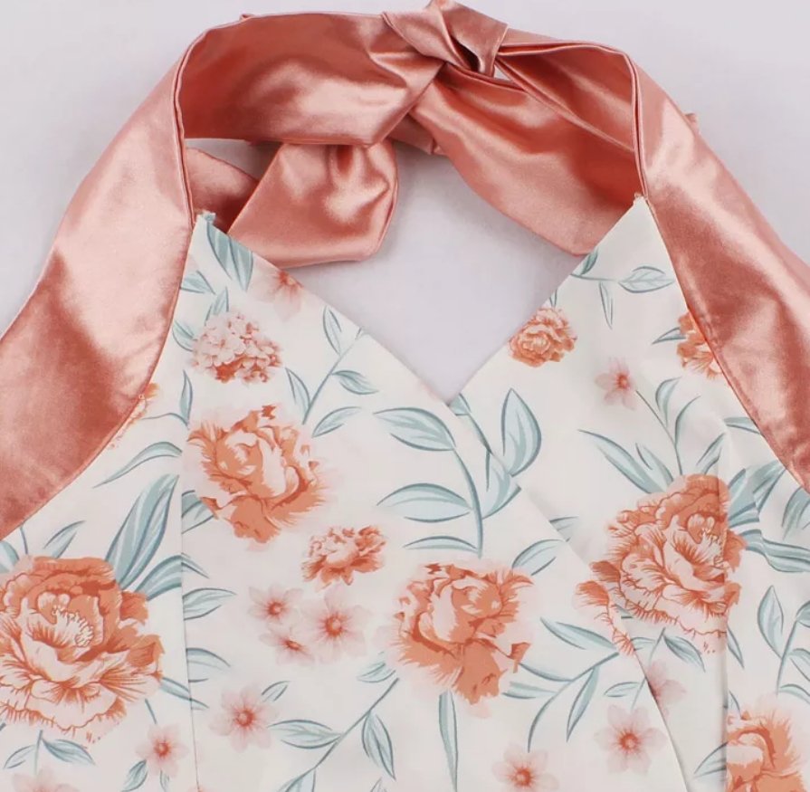 Rosa Vintage-Empfangskleid