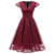 Rotes Vintage-Empfangskleid
