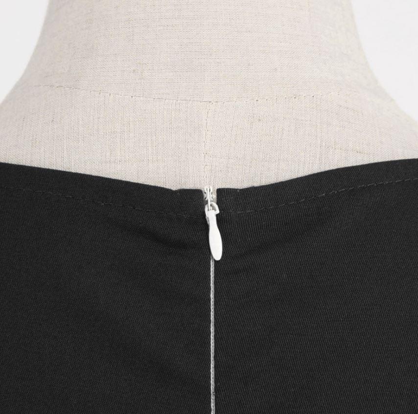 Vintage 50er Jahre Rockabilly Kleid Schwarz