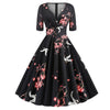 Vintage 50er Jahre Rockabilly Kleid Vögel