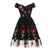 Vintage Rockabilly Spitzenkleid Schwarz