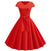 Rotes romantisches Vintage-Kleid