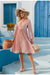 Blassrosa Vintage-Kleid