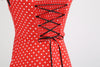 Rotes Vintage-Kleid