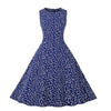 Herzblaues Vintage-Kleid