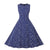 Herzblaues Vintage-Kleid