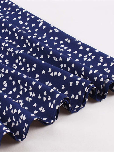 Herzblaues Vintage-Kleid
