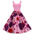 Vintage Rosa Valentinstagskleid