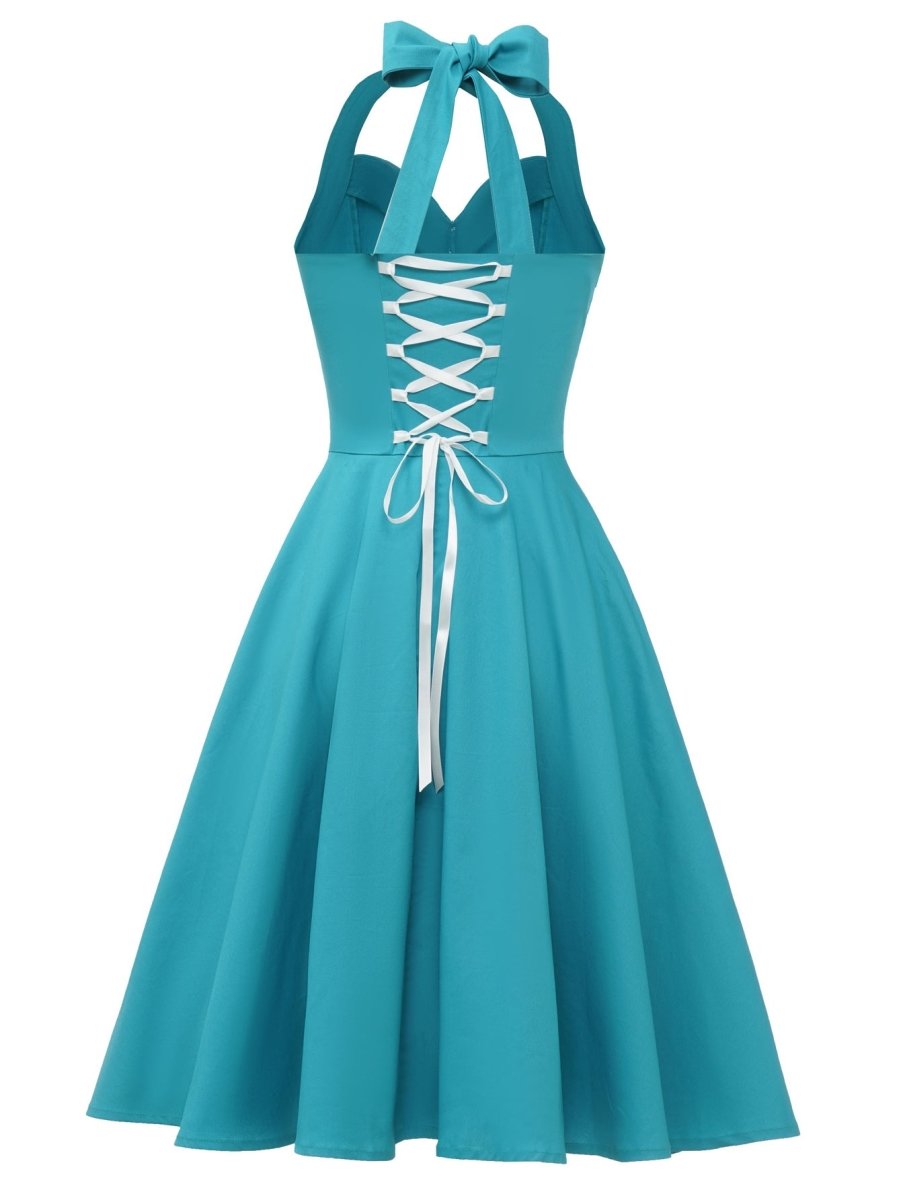 Vintage Sexy Pin-Up-Sky-Kleid