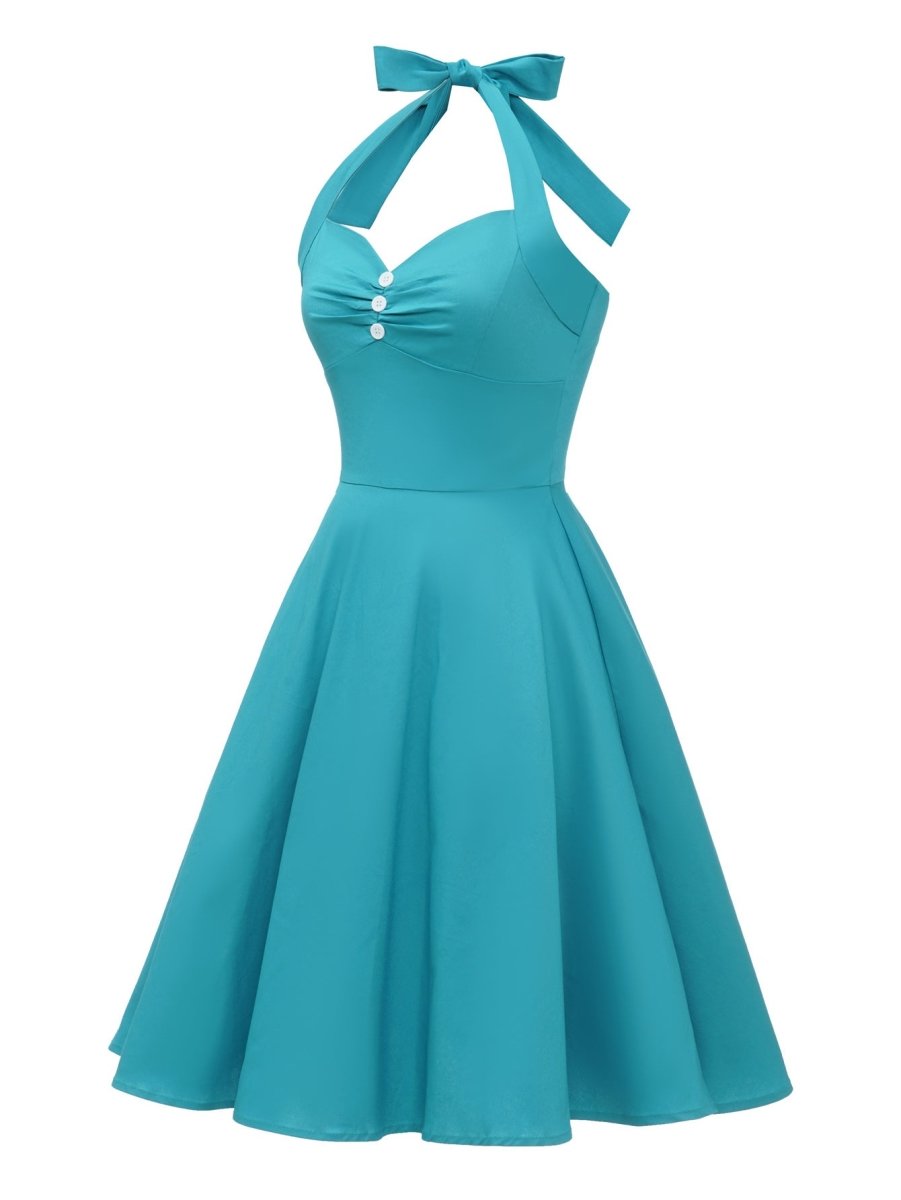 Vintage Sexy Pin-Up-Sky-Kleid